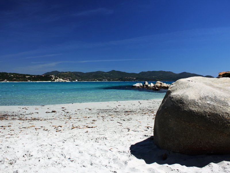 Strand in Villasimius, Spiaggia del Riso Strand in Villasimius, Spiaggia del Riso