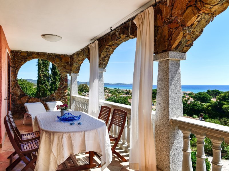 Terrasse mit sensationellem Meerblick an der Costa Rei Terrasse mit sensationellem Meerblick an der Costa Rei