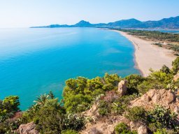 Der lange Strand von Torresalinas bis zur Costa Rei Der lange Strand von Torresalinas bis zur Costa Rei