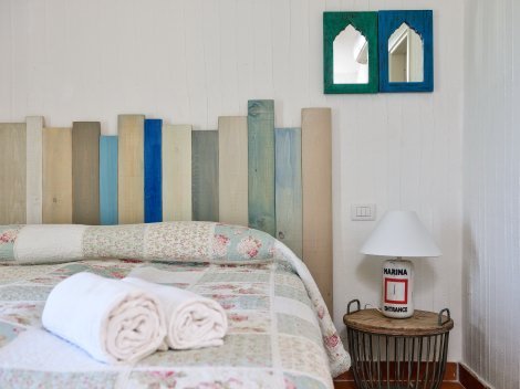 Schlafzimmer 1 mit Doppelbett
