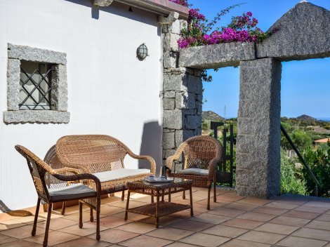 Relax im Freien auf der Terrasse