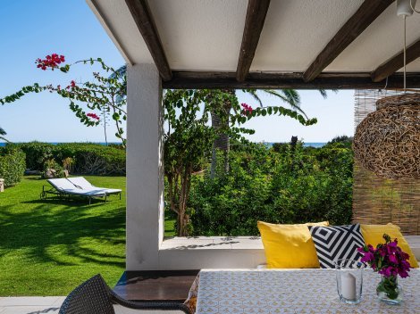 Die Terrasse ist wie ein Wohnzimmer im Freien