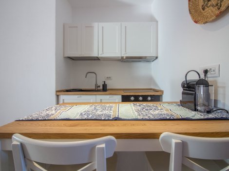 Klein, aber fein - die Kitchenette mit modernen Geräten