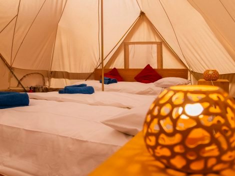 Zelt 2 - Jedes Zelt ist verschließbar